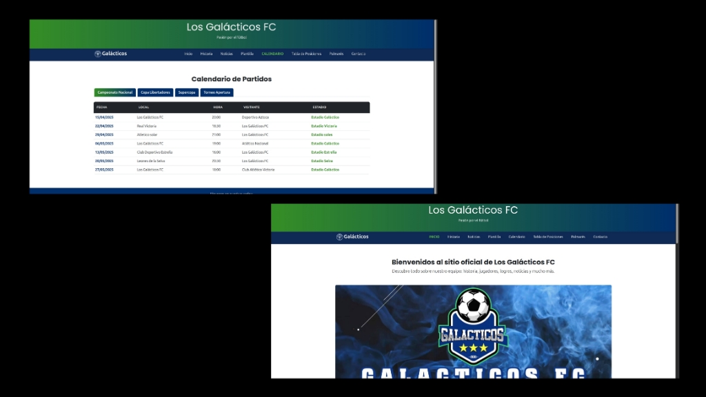 Pagina de Football GalacticosFC